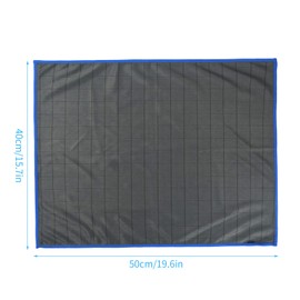 Granvoo 3 x Carbon Microfibre Cloth, Microfibre Glass Cleaning Cloth, Carbon Cloths for Windows, Window Cleaning Cloths, Streak-Free, Microfibre Cleaning Cloth, Lint-Free Polishing Cloth, 40 x 50 cm,