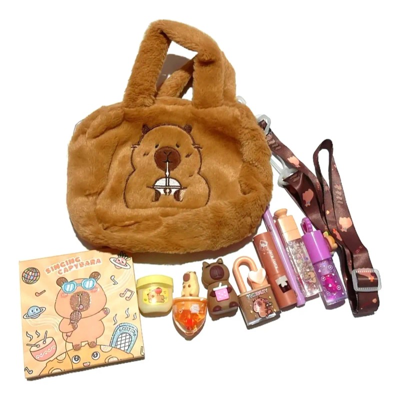 Paquete De Maquillaje Capibara Capybara Mujer Bella