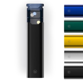 The Pill Box - Premium Metal 7 Day Weekly Pill Organiser by Mannox (Black)