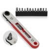 Hakkin 15PCS Mini Ratchet Wrench Screwdriver Set Close Quarters Ratcheting