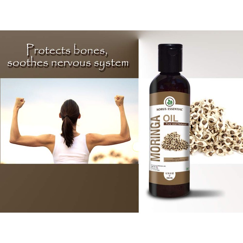 Korus Essential 100% Pure and Natural Moringa Oil 200ml |