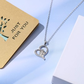 ALoveSoul to My Daughter Gifts Sterling Silver Horse Pendant Necklace Gifts for Girls