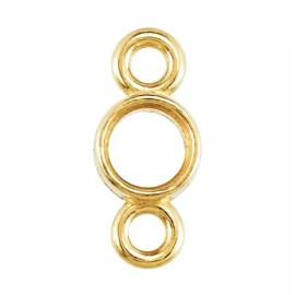 JewelryMaven 3mm 1/10ct Solid 14k Yellow Gold Micro Bezel Yard Chain Setting NO STONE US MADE