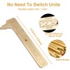 Brass Pocket Caliper with Double Scale Sliding Gauge Bead Measuring