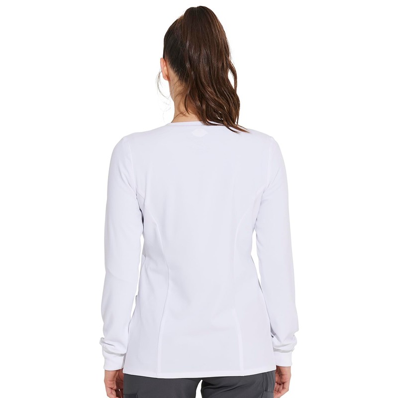 Dickies EDS Essentials Women's Snap Front Warm-Up Solid Scrub Jacket