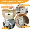 Jiayaus Collapsible Kitchen Trash Can Hanging Trash Can with 3