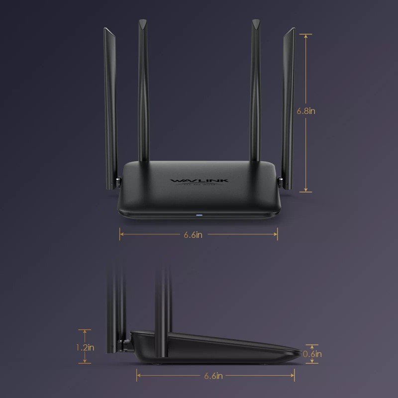 WAVLINK WiFi Router AC1200 2.4/5GHz Wireless Gigabit Internet Router MU-MIMO