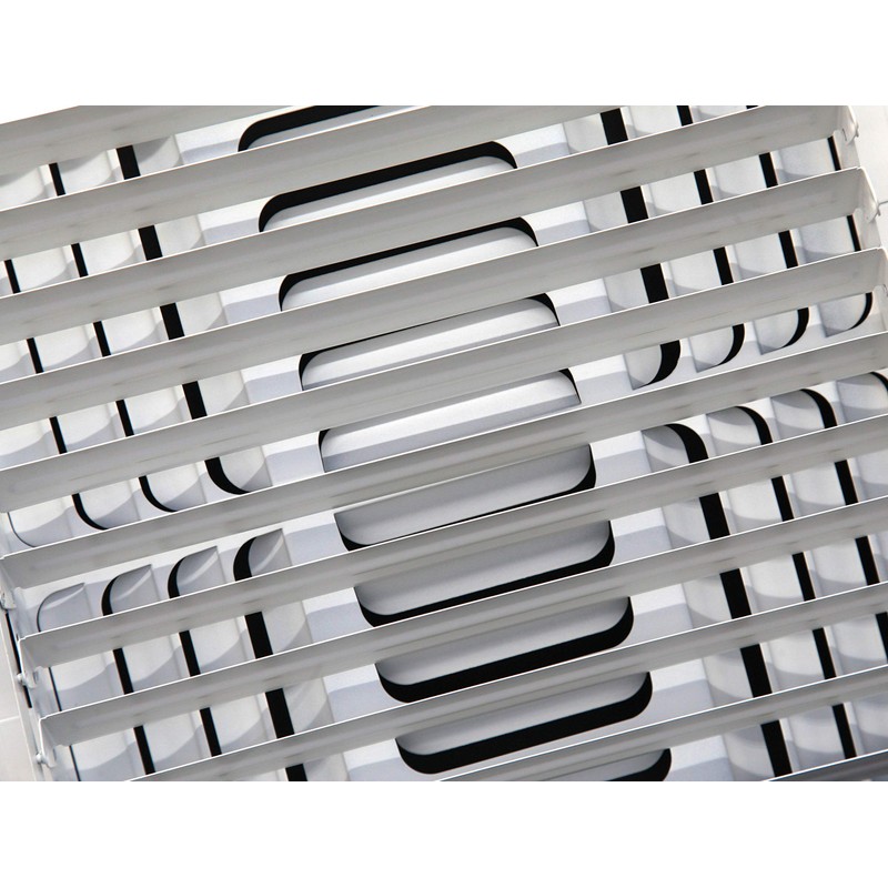 10" x 10" - 4-Way Curved Blade Supply Air Grille