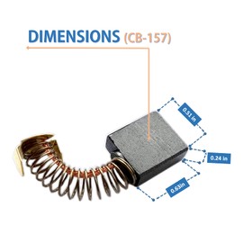 Assollve 4-Pack Replacement CB-153,CB-154,CB-155,CB-157,CB-161,CB-163 Carbon Brushes for Makita Power Tools