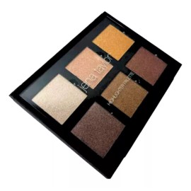 jena taylor Paletas De Iluminadores Kit / Sombras Satinadas 6 Tonos
