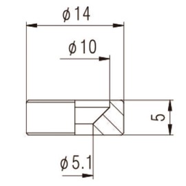 set of 4 guitar neck joint bushing/washers in chrome including screws 14mm dia