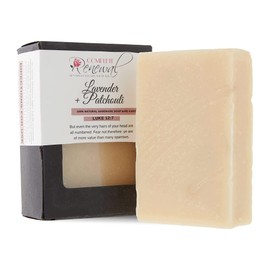 Complete Renewal - Lavender + Patchouli Soap, Relaxing & Moisturizing Soap for Men, Natural Bar Soap Shea Butter & Essential Oils, Cold Processed Natural Soap, 4.8 Oz