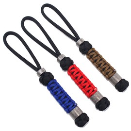 3 Pack Paracord Knife Lanyard With Stainless Steel Beads Paracord Lanyards for Knife EDC Tools Tactical Lanyards