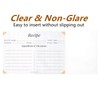 4x6 Recipe Card Protectors, 105 PACK Thick Recipe Card Covers