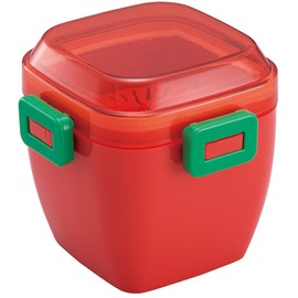 スケーター (skater) ふんわり盛れる サラダランチボックス 弁当箱 620ml マルシェカラー トマト PFDN6N