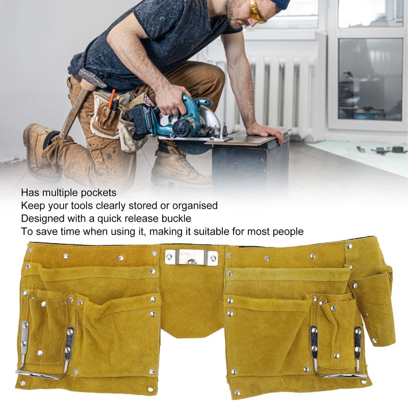 Tool Belt leather tool belt Quick Release Buckle Wearproof Portable