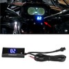 KIMISS Motorcycle Digital Water Thermometer Gauge Blue Light