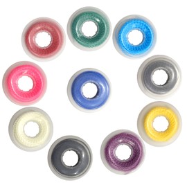 TTKBHHQ-10 Piece Orthodontic Elastic Chain, Orthodontic Bracket Rubber Chain for Support Brackets,15 feet of orthodontic elastic chain (Short)