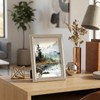 Wonderjune 3 Pack Silver Metal Picture Frame Set - 4x6