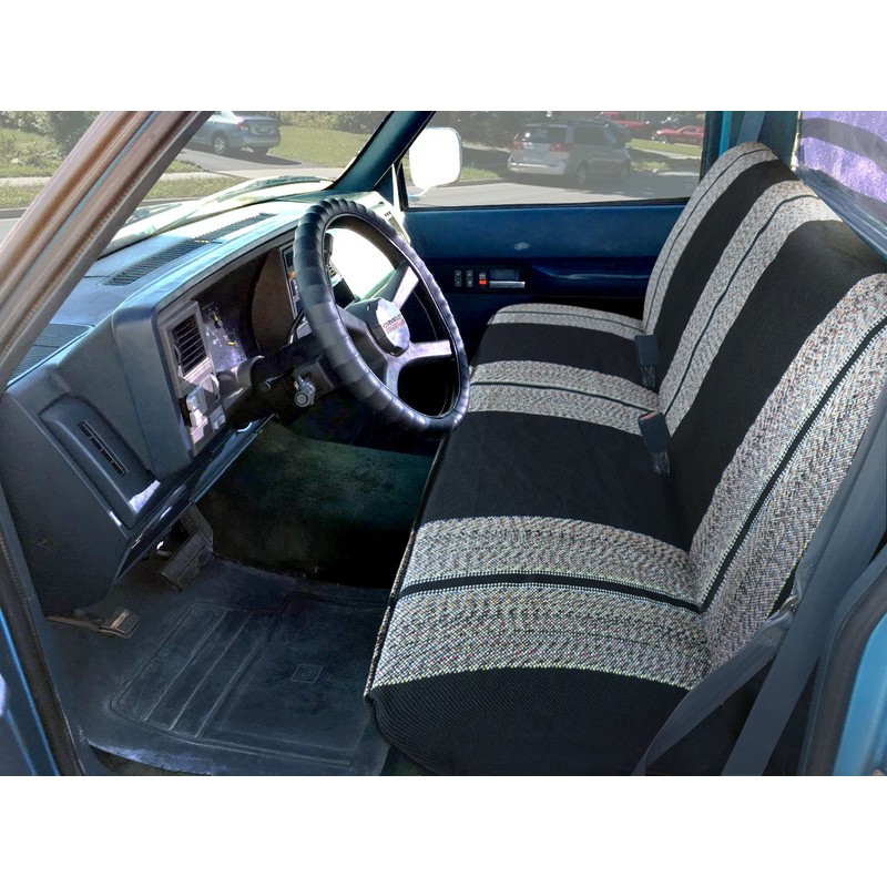 Leader Accessories Saddle Blanket Black Full Size Pickup Trucks Bench