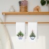 CUANFDDSF Chinoiserie Christmas Kitchen Towels Set of 2, Blue and