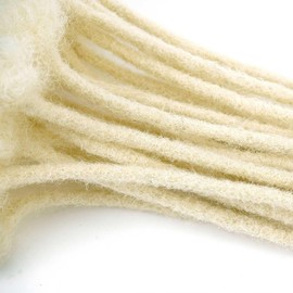 10 Inch loc Extensions Human Hair 30 Strands Dreadlock Extension 613 Color Handmade Hair Locs