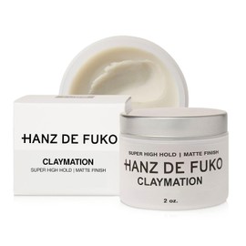 Hanz de Fuko Hanz de Fuko Claymation – Premium Men’s Hair Styling Clay – Super High Hold, Matte Finish – 2 oz