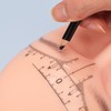 100PCS Eyebrow Ruler Stencils Disposable PVC Clear Scale Brow Microblading