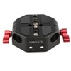 CAMVATE Camera 15mm Rod Type Universal Baseplate for Canon C100/300/500(Red)