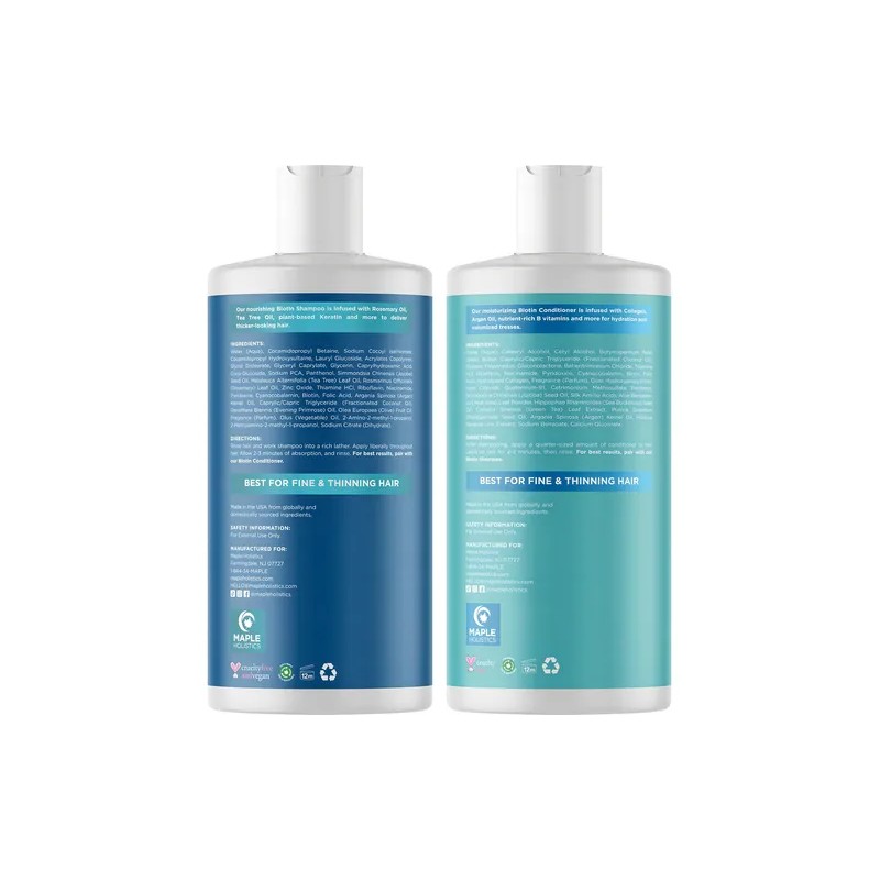 Shampoo Y Acondicionador Biotina Contra Caida Del Cabello