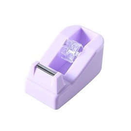 Tape Dispenser, Purple Mini Sticky Tape Roll Cutting Tool Refillable 18 x 20mm Wrapping Tape Dispenser for Home School Office