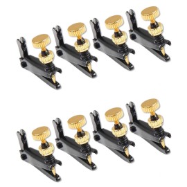 Yinfente 8pcs Violin Fine Tuners for 3/4 4/4 size Violin Violin String Tool Black Gold