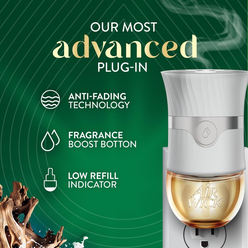 Air Wick Vibrant Plug In Scented Oil Refill, Infused with