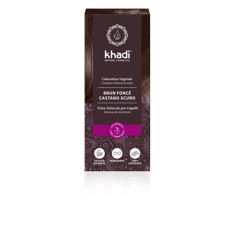 Khadi Bio Hair Colour DARK BROWN - 100g
