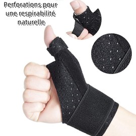 Norhogo Reversible Compression Thumb Splint Thumb Brace for Women Men Left Hand (Right Hand)