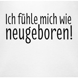 'Baby, I Feel Like neugeboren – Short Sleeve Baby Romper/Bodysuit for Girls and Boys - White