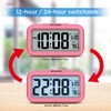 Peakeep Night Light Alarm Clock Battery Operated with Indoor Temperature,