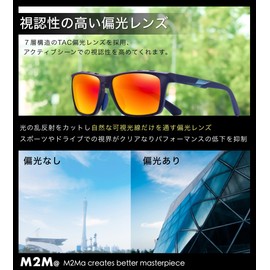 M2Ma Men's Sports Sunglasses, TAC Polarized Lenses, UV Protection, Ventilation Hole Frame, Durable TR90, Strap Included, green