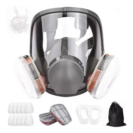 Máscara De Gas De Cara Completa Con Mascarilla Filtros 6800