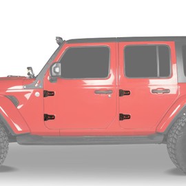 Hooke Road for Jeep Door Hinge Kit Compatible with Jeep Wrangler JL Unlimited 4-Door | Gladiator JT 2018-2025 (Set of 8 Hinges)
