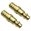 GRIDTECH (2 Pack) Brass 1/2” PEX to Air Plug Connector