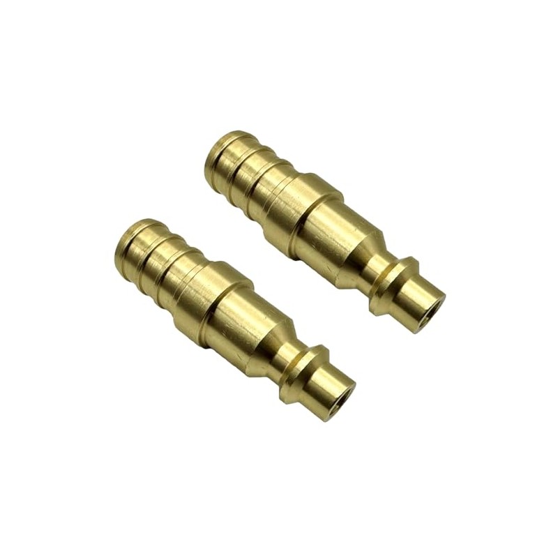 GRIDTECH (2 Pack) Brass 1/2” PEX to Air Plug Connector