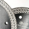 SHDIATOOL 4-1/2 Inch Porcelain Diamond Mesh Turbo Saw Blade Cutting