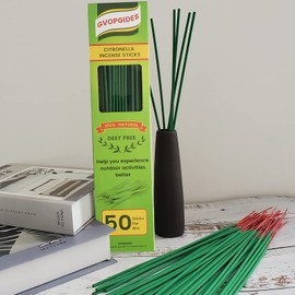 Citronella Incense Sticks 50 Pieces per Box, Made from Natural Plants, Suitable for Outdoors, Indoors, by The Pool, in The Yard