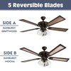 Prominence Home Glenmont, 52 Inch Farmhouse LED Ceiling Fan with