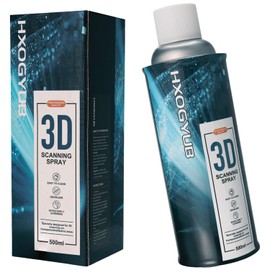 HXOGYUB 3D Scanning Spray for 3D Scanners, Professional for All 3D Scanner, Safety Material, High Reflectivity, Easy to Clean, for Reflective, Transparent or Highly Textured Surfaces, 500ML