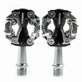 ZERAY ZP-108S MTB/Road Bike Clipless Pedals Shimano SPD Compatible w Cleats - Shimano SPD, Black