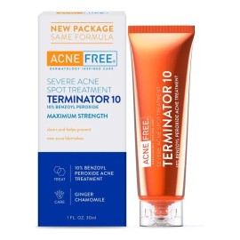 AcneFree Terminator 10 gel antiacné severo con peróxido de benzoilo | todo tipo de piel