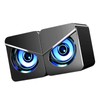 1 Pair Desktop Computer Speaker Multifunction Stylish Strong Bass 4D