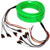 DEEJAY LED TBHMED36GREEN DEEJAYLED Green 36FT 10RCA 3 Power COPPE